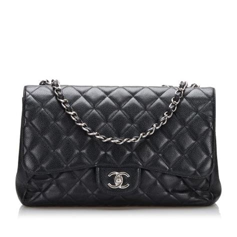 chanel jumbo caviar single flap mod shot|Chanel Classic Jumbo Caviar Single Flap .